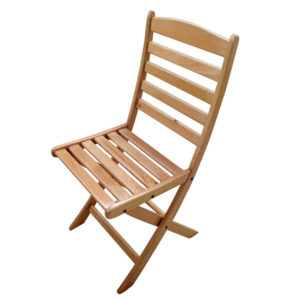 Chaise pliable en bois massif Hilel CH002